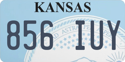 KS license plate 856IUY