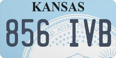 KS license plate 856IVB