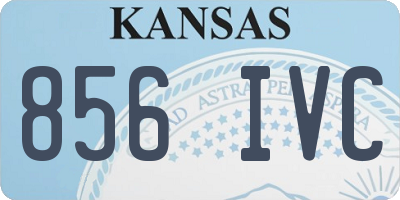 KS license plate 856IVC