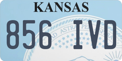 KS license plate 856IVD