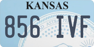 KS license plate 856IVF