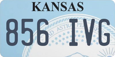 KS license plate 856IVG