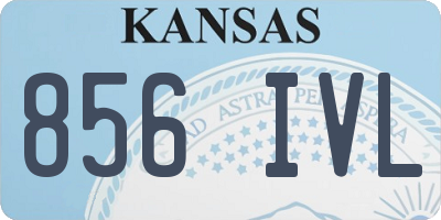 KS license plate 856IVL