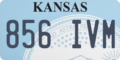 KS license plate 856IVM