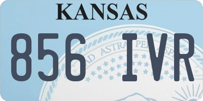 KS license plate 856IVR
