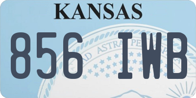 KS license plate 856IWB