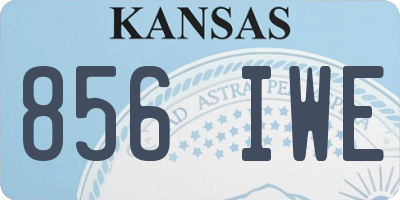 KS license plate 856IWE