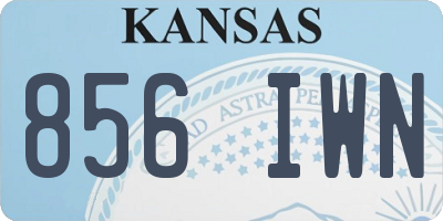 KS license plate 856IWN