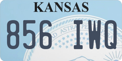 KS license plate 856IWQ