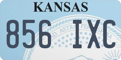 KS license plate 856IXC