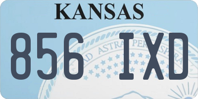 KS license plate 856IXD