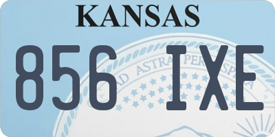KS license plate 856IXE