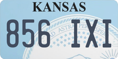 KS license plate 856IXI