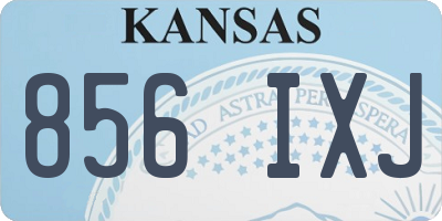 KS license plate 856IXJ
