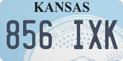 KS license plate 856IXK