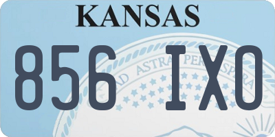 KS license plate 856IXO