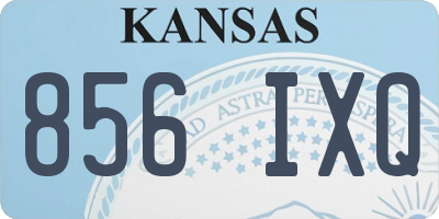 KS license plate 856IXQ