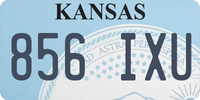 KS license plate 856IXU
