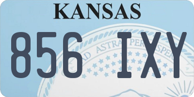 KS license plate 856IXY