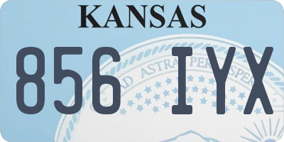 KS license plate 856IYX