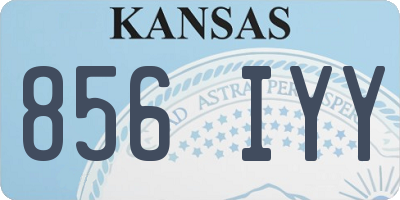 KS license plate 856IYY