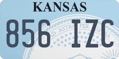 KS license plate 856IZC