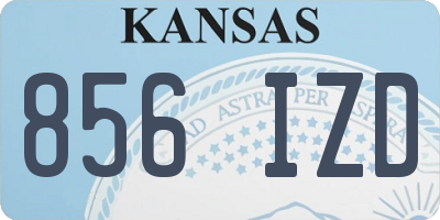KS license plate 856IZD