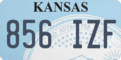 KS license plate 856IZF