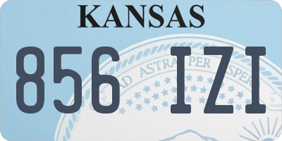 KS license plate 856IZI