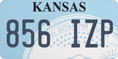 KS license plate 856IZP