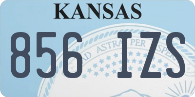KS license plate 856IZS