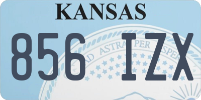 KS license plate 856IZX