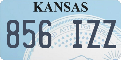 KS license plate 856IZZ
