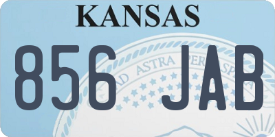 KS license plate 856JAB