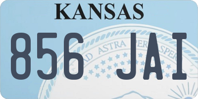 KS license plate 856JAI