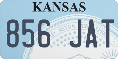 KS license plate 856JAT