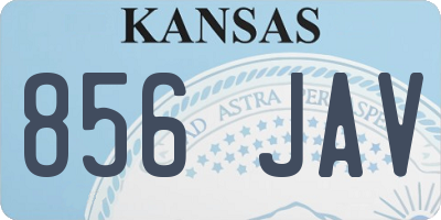 KS license plate 856JAV