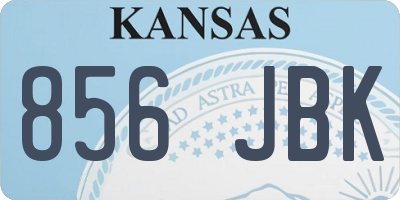 KS license plate 856JBK