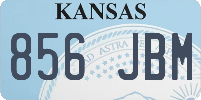 KS license plate 856JBM