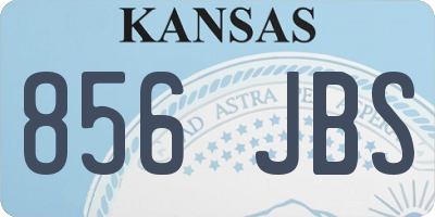 KS license plate 856JBS