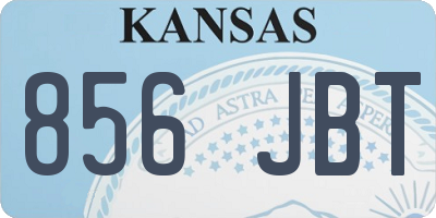 KS license plate 856JBT