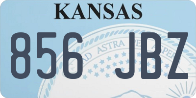 KS license plate 856JBZ