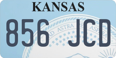 KS license plate 856JCD