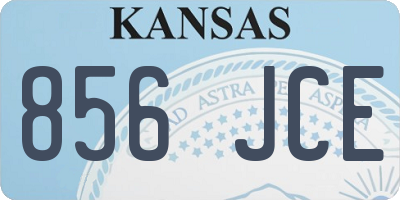 KS license plate 856JCE