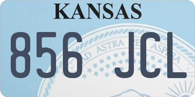 KS license plate 856JCL