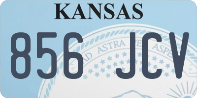 KS license plate 856JCV