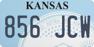 KS license plate 856JCW