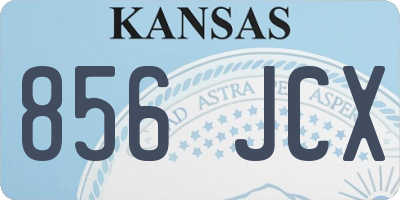 KS license plate 856JCX