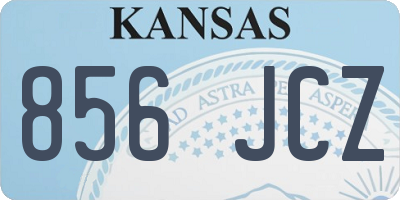 KS license plate 856JCZ