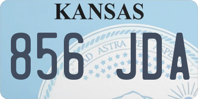 KS license plate 856JDA